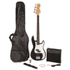 Gloss Black Encore Blaster E40 Bass Guitar Pack