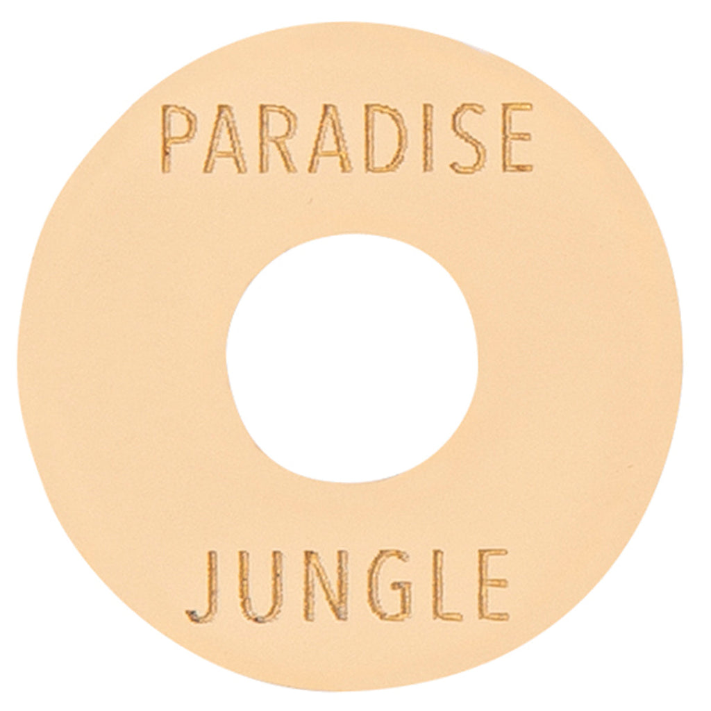 Joe Doe Poker Chip Toggle Switch Surround ~ Aged White ~ Paradise/Jungle