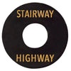 Joe Doe Poker Chip Toggle Switch Surround ~ Aged Black ~ Stairway/Highway