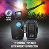 KAM Portable 12" Speaker with Bluetooth® ~ 800w