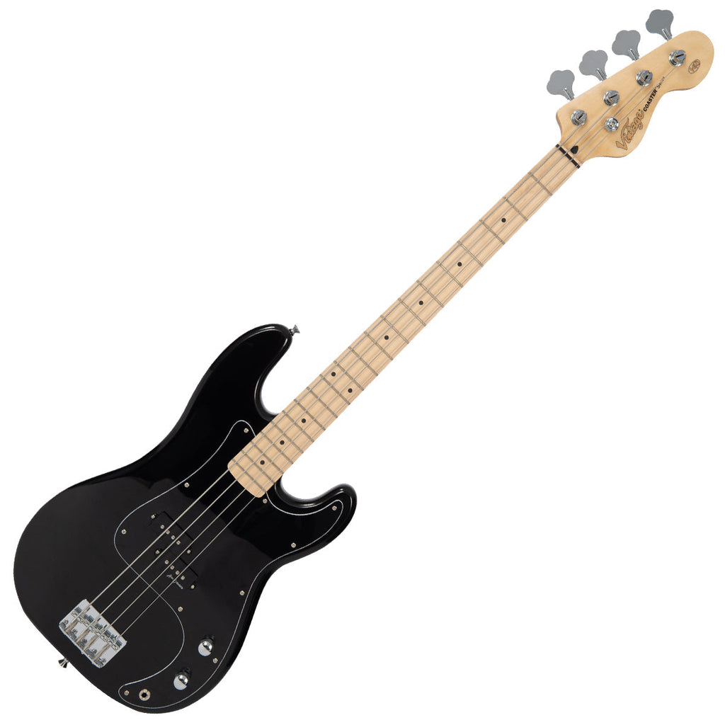 Boulevard Black Vintage V40 Maple Coaster Series Bass Guitar