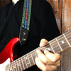 Perri's 2" Retro Hootenanny Poly Guitar Strap ~ Blue Yellow Red