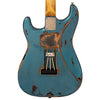 Vintage V6 ProShop Custom-Build ~ Heavy Distressed Blue/Tobacco (Contact: Richards Guitars. www.rguitars.co.uk)