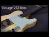 Vintage V62 ICON Electric Guitar ~ Distressed Ash Blonde