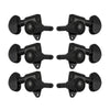 Grover Original Locking Rotomatics Machineheads ~ 3+3 ~ Black Chrome