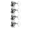 Grover Vintage Bass Machineheads 4-in-line – Chrome