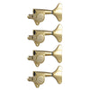 Grover Mini Bass Machineheads 4 in-line – Gold