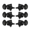 Grover Roto-Grip Machineheads ~ 3+3 ~ Black Chrome