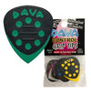 Dava 'Grip Tip'  Delrin Picks ~ 6 Pack ~ Assorted Colours
