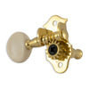 Grover Sta-tite Ukulele Pegs (Set of 4) Gold – White