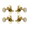 Grover Sta-tite Ukulele Pegs (Set of 4) Gold – White