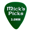 D'Andrea Mick's Picks Bass Pick Pack ~ 3.0mm ~ 3 Picks