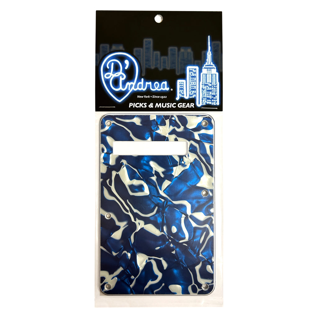 D'Andrea Backplate ~ S-Style ~ Blue Swirl Pearl