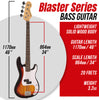 Sunburst Encore Blaster E40 Bass Guitar