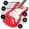 Gloss Red Encore Blaster E60 Electric Guitar