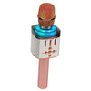 Easy Karaoke Bluetooth® Wireless Microphone with Speaker and Lights ~ Rose Gold