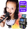 Easy Karaoke Ultimate Bluetooth® Karaoke Machine with LED Multi-Colour Light Effects