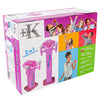 Easy Karaoke Bluetooth¸ Kids Singalong Pedestal Karaoke Machine ~ Pink