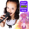 Easy Karaoke Bluetooth® Kids Singalong Pedestal Karaoke Machine ~ Pink