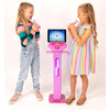 Easy Karaoke Bluetooth¸ Kids Singalong Pedestal Karaoke Machine ~ Pink