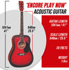 Redburst Encore Acoustic Guitar