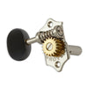 Grover Sta-Tite Vertical Machineheads 3+3  Nickel – Ebony Buttons