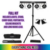 Kam Power Party Bar WFS Lights ~ inc lights, stand, footswitch & bag