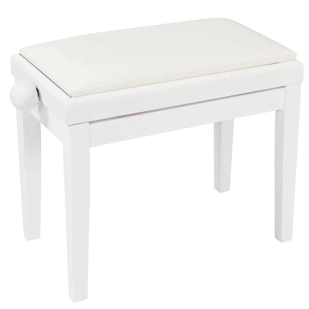 Kinsman Adjustable Piano Bench ~ Polished Gloss White