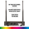 Kam UHF Fixed Twin Channel Professional Wireless Microphone System