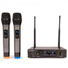 B-STOCK KAM UHF Fixed Twin Channel Professional Wireless Microphone System