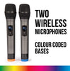 Kam UHF Fixed Twin Channel Professional Wireless Microphone System