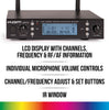 Kam UHF Multi Channel Professional Wireless Microphone System