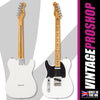 Vintage V52 ProShop Custom-Build Electric Guitar ~ Left hand ~ Gloss Olympic White