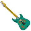 Left Hand Ventura Green/Tobacco Burst Vintage V6 ProShop Unique Electric Guitar