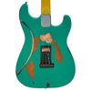 Left Hand Ventura Green/Tobacco Burst Vintage V6 ProShop Unique Electric Guitar