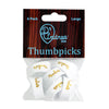 D'Andrea Large Thumb Pick Pack ~ White ~ 6 Picks