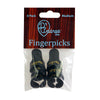 D'Andrea Medium Finger Pick Pack ~ Black ~ 6 Picks