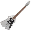 Metallic Silver Rapier Rocket Electric Guitar