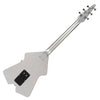 Metallic Silver Rapier Rocket Electric Guitar