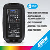 KAM Portable 8" Speaker with Bluetooth® ~ 450w