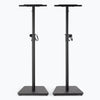 On-Stage Wood Monitor Stands ~ Pair ~ Black
