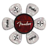 Fender® by Thalia Pick Puck ~ Red Angel Wing ~ Spaghetti Logo