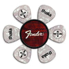 Fender® by Thalia Pick Puck ~ Red Angel Wing ~ Perine Logo