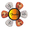 Fender® by Thalia Pick Puck ~ Sunburst ~ Black Spaghetti Logo