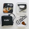 Thalia Exotic Series Shell Collection Capo ~ Chrome with Tennessee Whisky Wing Inlay