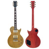 Old Gold Cracked Vintage V100 ProShop Unique Electric Guitar