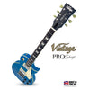 Vintage V100 ProShop Unique Electric Guitar ~ Light Distressed Azure