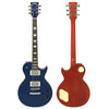 Light Distressed Deep Blue Vintage V100 ProShop Unique Electric Guitar