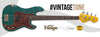 SOLD – Vintage V4 ProShop Custom-Build Bass Guitar ~ Distressed Matt British Racing Green