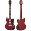 Vintage V69 Coaster Series Electric Guitar Pack ~ Cherry Red